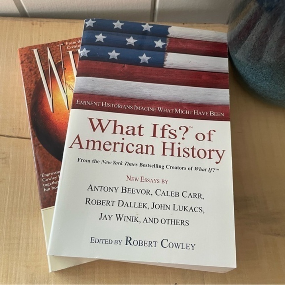 $10 SALE Set of 2 Adult Nonfiction What If Paperback Book History Theory